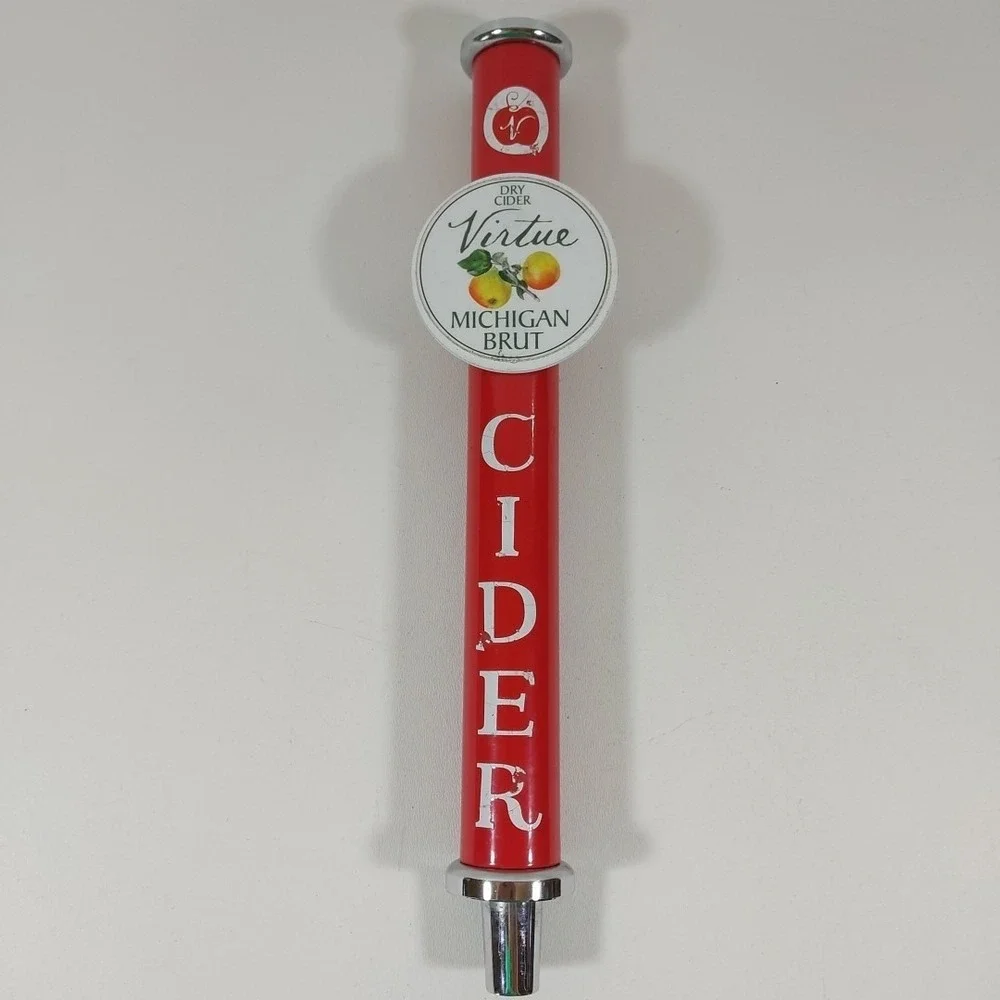 Virtue Dry Cider Michigan Brut Beer Tap‎ Pour Handle Pour